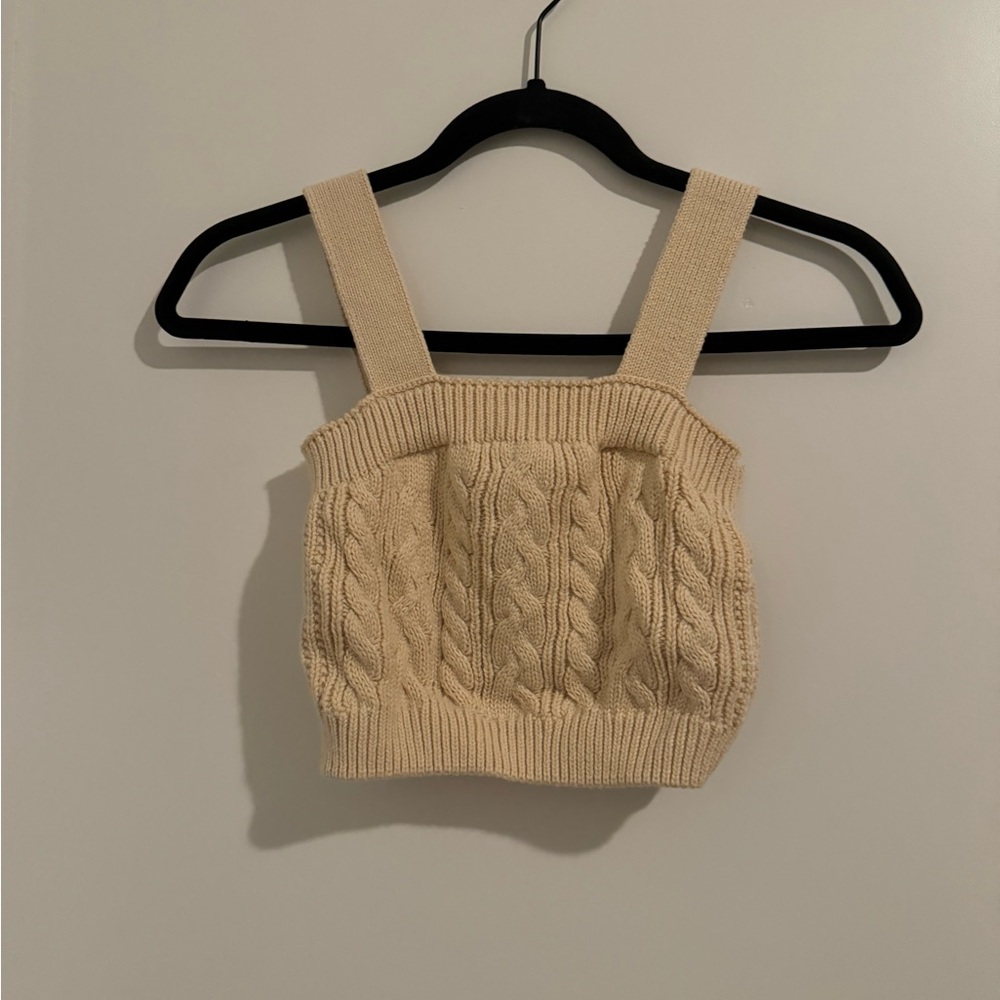 Knit crop top